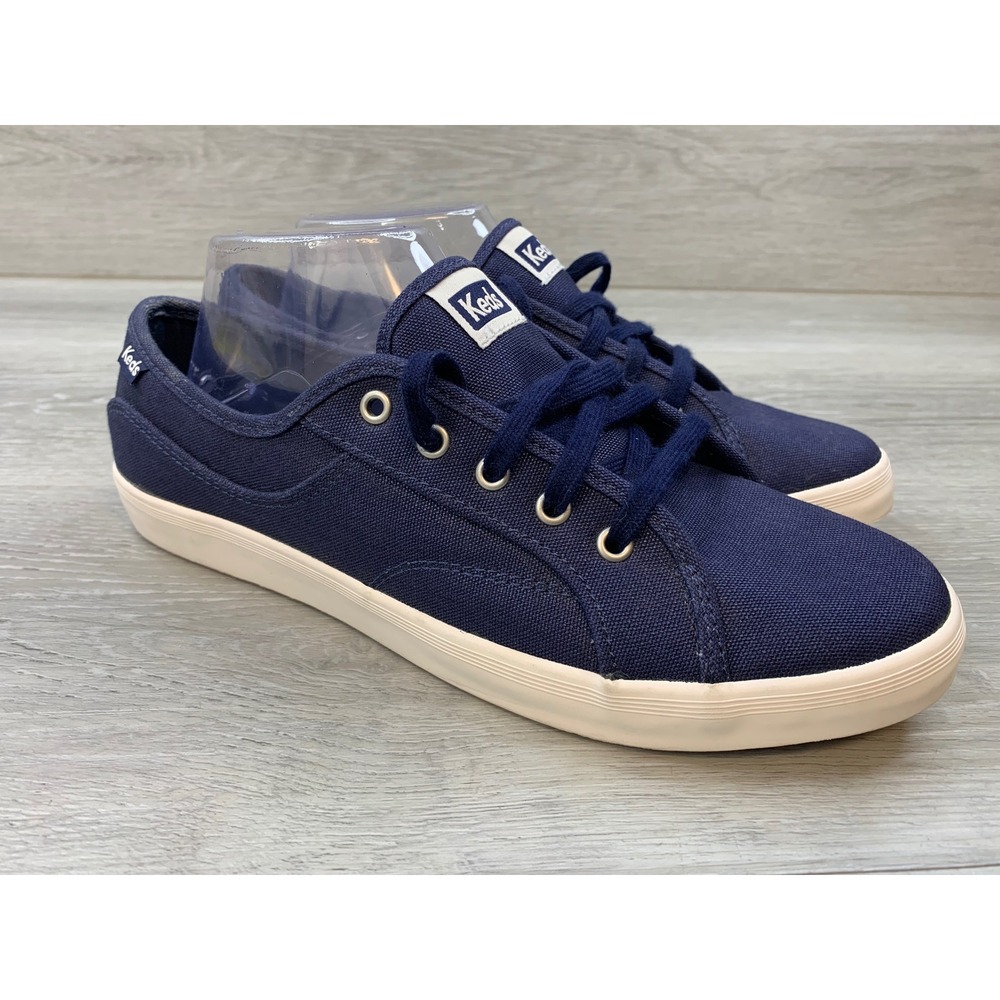 Keds Kickstart Navy Blue Canvas Lace Up Sneakers Women's 9 Walking Shoes